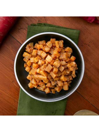 Porção de Batata Doce em Cubos